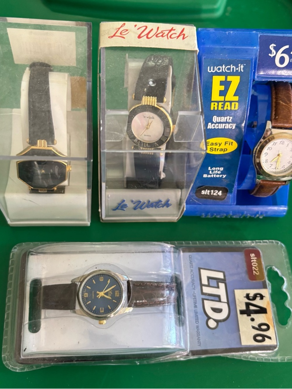 Vintage Mixed Lot of 4 Watches Le Watch Ladies Mother of Pearl